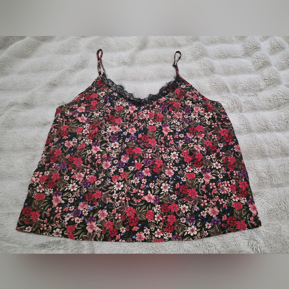 SHEIN Black Floral Lace Camisole